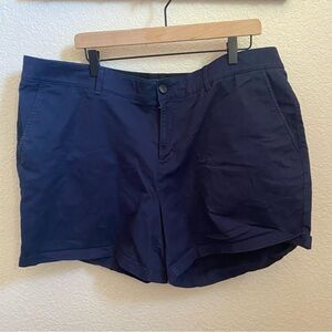 Ava & Viv Navy Chino Shorts 20W